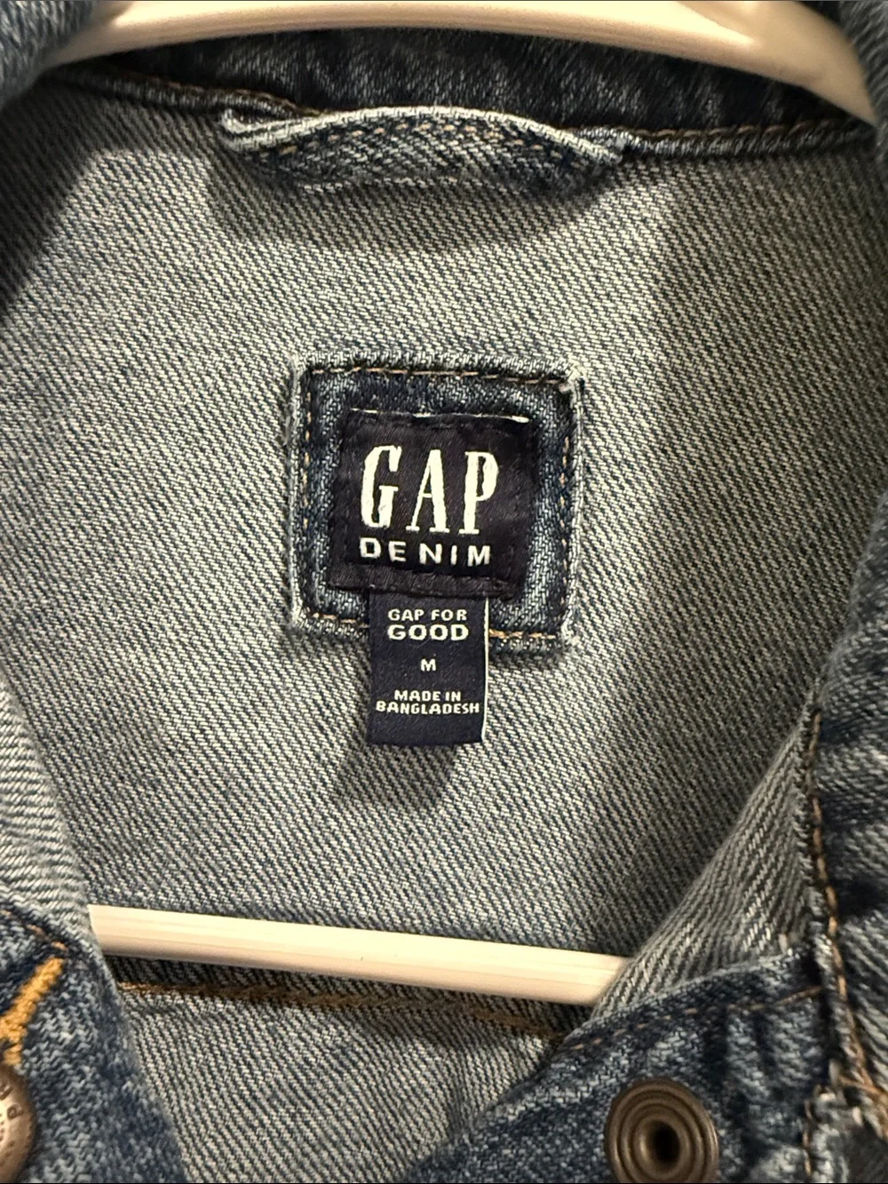 GAP Girls Icon Button-Up Denim Jacket Medium Wash Size M (8-9)